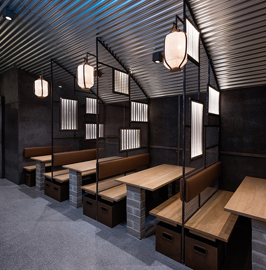 無錫餐飲裝修,隔斷決定風格